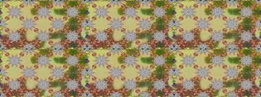 Karalama elementleri. El çizimi Raster çizimi. Duvar kağıdı, web sayfası arka planı, ambalaj kağıdı, davetiye, broşür, afiş veya web sitesi için kusursuz çiçek deseni kullanılabilir.