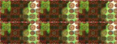 Yumuşak, bahar çiçekli arka plan. Çiçekli karalama şeklinde Raster çiçek deseni. Kahverengi ve yeşil renkte çiçekler.