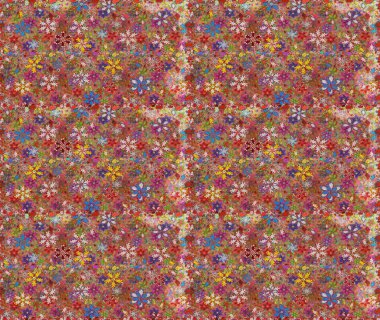 Çiçekler suluboya seamless modeli. Raster şık kumaş deseni.