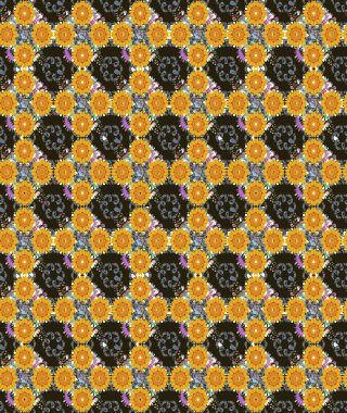 Kahverengi renkli çiçekler. Çiçekli eskiz çizimi. Düz Çiçek Elementleri Tasarımı. Renkli Yaz Teması çizim şablonu.