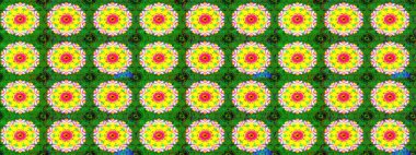 Çiçek tasarımı için inanılmaz bir kolaj cenneti tarzı. Parlak çiçekli kolaj çiçekleri yeşildir. Çiçekli zambaklar eskiz arka planı.