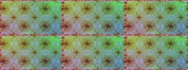 Raster illüstrasyonu. Yumuşak, yeşil ve nötr renklerde bahar çiçekleri. Çiçek ve yapraklı karalama şeklinde Raster çiçek deseni.