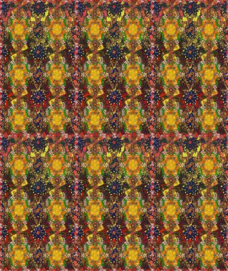 Nazik, sevimli çiçek arkaplanı. Çiçekli karalama şeklinde Raster çiçek deseni. Kahverengi ve sarı renkte çiçekler.