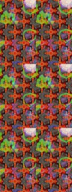 Doodle çiçekler ve dalları, otlar ve çiçekler. Elle çizilmiş. Raster resim. Güzel kumaş deseni.