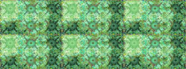 Çiçekli karalama şeklinde Raster çiçek deseni. Nazik, sevimli çiçek arkaplanı. Yeşil ve nötr renkte çiçekler.