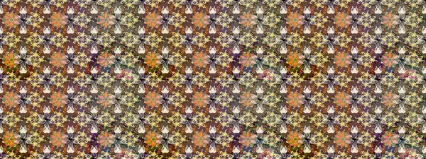 Sketch Floral Pattern in Raster illustration. Fancy fabric pattern. Colour Spring Theme sketch pattern Background. Flat Flower Elements Design.