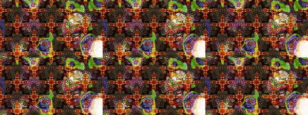 Çiçek. Raster illüstrasyonu. Kahverengi renklerde. Taslak dekoratif arka plan, çiçek mandala.