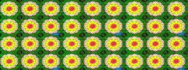 Çiçek tasarımı için inanılmaz bir kolaj cenneti tarzı. Parlak çiçekli kolaj çiçekleri yeşildir. Çiçekli zambaklar eskiz arka planı.