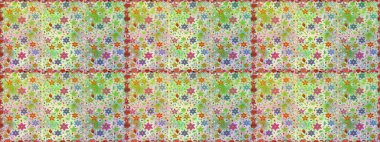 Raster illüstrasyonu. Tarafsız ve bej renkli çiçekler. El çizimi çiçekleri olan soyut, pürüzsüz desen.