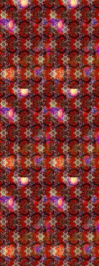 Kahverengi, kırmızı ve pembe renklerde çiçekler. Bahar mevsimi. Tatil havası. Raster güzel bir çiçek deseni çizmiş. Nazik romantik baskı.