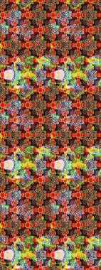 Dekorasyon ve tasarım için güzel bir desen. Moda baskısı. Çiçeğin suluboya çizimlerinin mükemmel deseni. Suluboya çizim kalıbı. Raster illüstrasyonu. Eski.