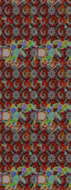 Çiçekli çiçek deseni, suluboya. Raster deseni. Küçük çiçekte güzel bir çiçek deseni..