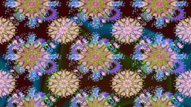 Cute Floral pattern in the small flower. Seamless Tony fabric pattern. Raster illustration. Fashionable fabric pattern.