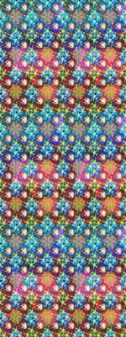 Mavi ve kahverengi renkte çiçekler. Elle boyanmış suluboya resim çizimi çiçekler ve bitkiler.