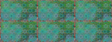 Düz Çiçek Elementleri Tasarımı. Yeşil renkli çiçekler. Renkli Bahar Temalı Kusursuz Arkaplan. Raster illüstrasyonunda kusursuz çiçek deseni.