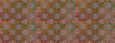 Motley illüstrasyonu. Küçük çiçekte güzel bir desen. Moda baskıları için zarif bir şablon. Kahverengi ve bej çiçekli bahar çiçekleri. Küçük renkli çiçekler..