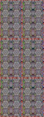 Çiçek desenli raster, gri ve nötr çizgi grafik desenli soyut raster arkaplan. Modern stil dokusu.