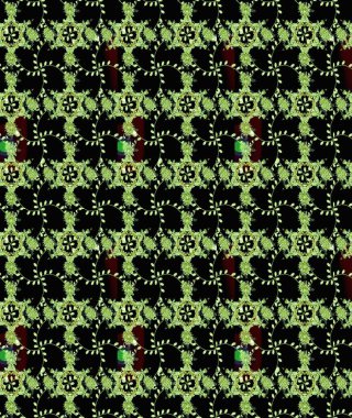 Raster illüstrasyonu. Küçük çiçekli şirin bir desen. Çiçek ve yapraklı çiçek deseni.