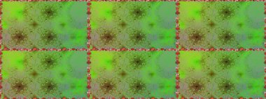 Küçük çiçekte hoş bir çiçek deseni var. Yeşil ve parlak çiçekli nötr renklerde soyut ve pürüzsüz desen. Çiçek elementli zarif raster dokusu..