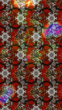 Modaya uygun kumaş deseni. Raster illüstrasyonu. Tony 'nin kumaş kalıbını çiz. Küçük çiçekte sevimli çiçek deseni var..