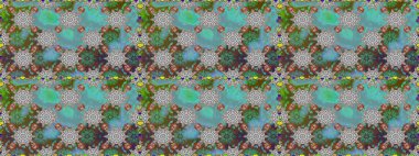 Mavi renkli şirin çiçek deseni. Raster Modaya uygun kumaş deseni. Düz Çiçek Elementleri Tasarımı. Renkli Bahar Teması Kusursuz Arkaplan.