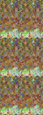 Raster illüstrasyonu. Güzel kumaş deseni. Bahar çiçekli, dikişsiz çiçek deseni..