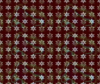 Tekstil, kumaş, kapaklar, duvar kağıtları, baskı, naylon, koleksiyon defteri, örgü, dekupaj için güzel bir eskiz. Küçük kahverengi çiçekli oldukça eski bir besin torbası deseni. Millefleurlar.