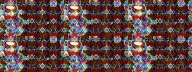 3D çiçekler, eskiz. Renklerle. Raster illüstrasyonu.