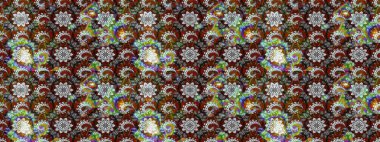 Raster illüstrasyonu. Renklerle. Güzel kumaş deseni. Raster illüstrasyonunda çiçek deseni çizimi.