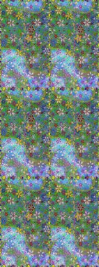 Küçük renkli çiçekler. Motley illüstrasyonu. Çiçekli yaz çiçekleri. Kusursuz. Moda baskıları için zarif bir şablon. Küçük çiçekte şirin desenler.