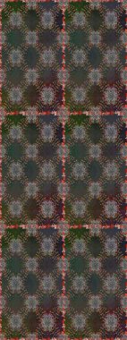 Raster illüstrasyonu. Gri ve kahverengi renkli çiçekler. Çiçek deseni. Şatafatlı bahar bahçesi dokusu. Gri ve kahverengi renklerde desensiz çiçek.