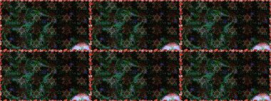 Raster illüstrasyonu. Kusursuz çiçek deseni duvar kâğıdı olarak kullanılabilir. Siyah ve gri renkte çiçekler.