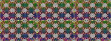 Raster illüstrasyonunda kusursuz çiçek deseni. Renkli Bahar Temalı Kusursuz Arkaplan. Gri ve kahverengi renkli çiçekler. Düz Çiçek Elementleri Tasarımı.