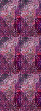 Çiçek izi. Suluboya tarzında mor renkli çiçekler. Suluboya çizim deseni.