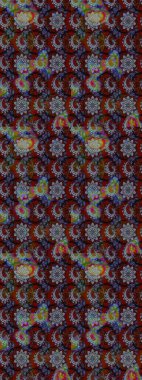 Suluboya çiçekli çiçek deseni. Raster illüstrasyonu. Asyalı tekstil renkleri.