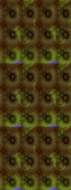 Düz Çiçek Elementleri Tasarımı. Sketch Colour Spring Theme eskiz kalıbı. Kahverengi renkli çiçekler. Sevimli çiçek raster deseni.