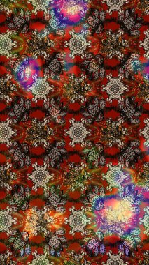 Güzel kumaş deseni. Raster illüstrasyonu. Küçük çiçekteki sevimli çiçek deseni. Güzel karalamalı çiçek deseni çiz..