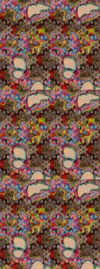 Bahar mevsimi. Tatil havası. Raster güzel bir çiçek deseni çizmiş. Nazik romantik baskı.