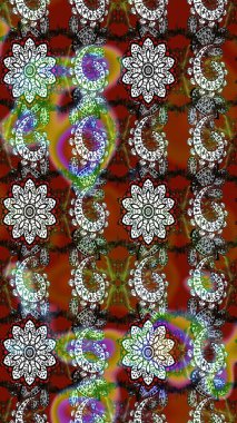 Paisley el çizimi elementler. Ev dekoru. Fantezi çiçekli eskiz deseni, doğal duvar kağıdı, çiçek desenli kıvrımlı illüstrasyon.