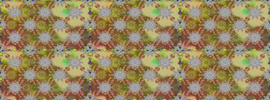 Raster illüstrasyonu. Tekstil ya da kitap kapakları, imalat, duvar kağıtları, baskı, hediye paketi ve yapıştırma kitabı için çiçeksiz arka plan. Küçük ölçekli çiçeklerdeki basit sevimli desen.