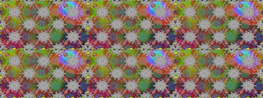 Raster illüstrasyonu. Çiçekler, dallar, bitkiler ve çiçekler. El çizimi. Güzel kumaş deseni.