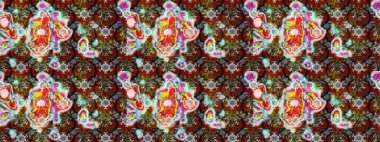 Raster illüstrasyonu. Klasik tropikal doğal elementlerin suluboya seti. Egzotik çiçekler, botanik parlak klasik renkler.