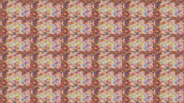 Parlak buketleri moda grunge arka plan üzerinde. Çiçek açması arka plan kumaş, duvar kağıdı ve kağıt baskı almak için. Küçük bir çiçek bir vintage tarzı ile şirin seamless modeli. Raster illüstrasyon.