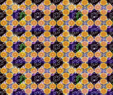 Raster suluboya çiçek deseni, narin çiçekler, sarı çiçekler, tebrik kartı şablonu. Raster Güzel kumaş deseni.