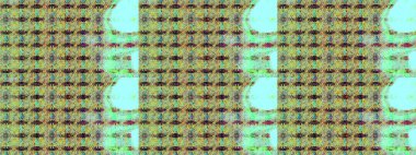 Düz Çiçek Elementleri Tasarımı. Renkli Bahar Teması eskiz kalıbı. Çiçek desenli çizim. Raster illüstrasyonu. Güzel kumaş deseni. Asya tekstil tarzında.