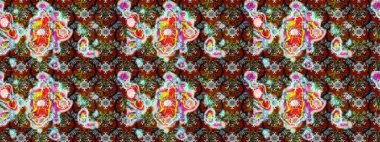 Raster illüstrasyonu. Klasik tropikal doğal elementlerin suluboya seti. Egzotik çiçekler, botanik parlak klasik renkler.