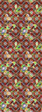 Gri, kahverengi ve nötr renklerde çiçekler. Küçük çiçekte sevimli çiçek deseni var..