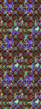 Raster Illustrasyon 'daki Çiçek Deseni' nin son moda çizimi. Renkli Yaz Temalı eskiz kalıbı. Düz Çiçek Elementleri Tasarımı. Güzel kumaş deseni.