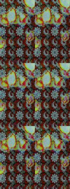 Şatafatlı bahar bahçesi dokusu. Flower eskiz arka planı. Raster illüstrasyonu. Çiçek deseni.