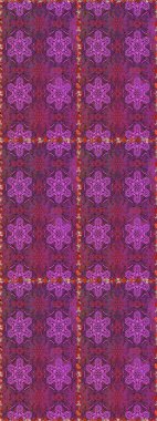 Küçük mor ve menekşe çiçekleri içinde oldukça eski bir besin torbası deseni. Tekstil, kumaş, kapaklar, duvar kağıtları, baskı, naylon, yapıştırma, örgü, dekupaj için çiçeksiz arkaplan.